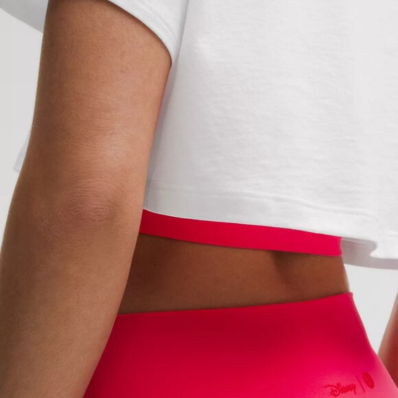 Disney x lululemon All Yours Cropped T-Shirt NWT Minnie White - Picture 5 of 9